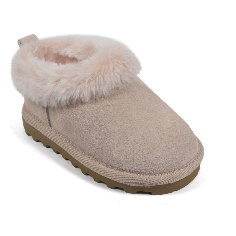 BEARPAW Asher Toddler Suede Slippers