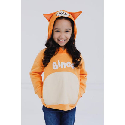 Bluey Fleece Matching Family Cosplay Pullover Hoodie Toddler