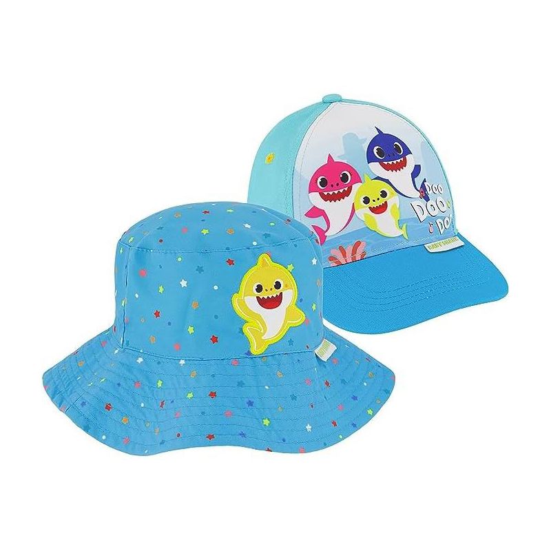 قبعة بيسبول وقبعة شمس دلو من Baby Shark Boys