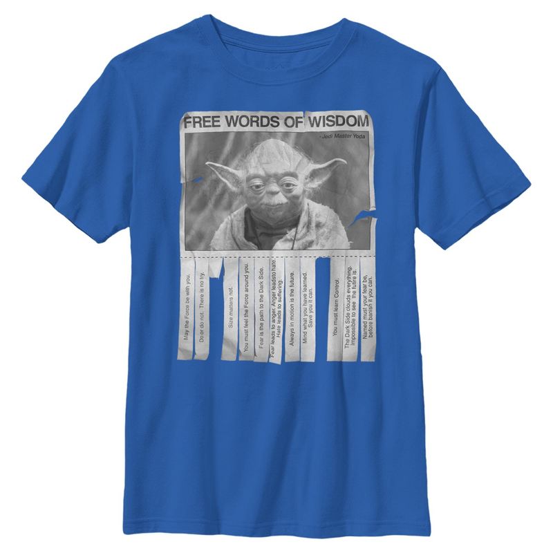 Boy's Star Wars Yoda Words of Wisdom T-Shirt