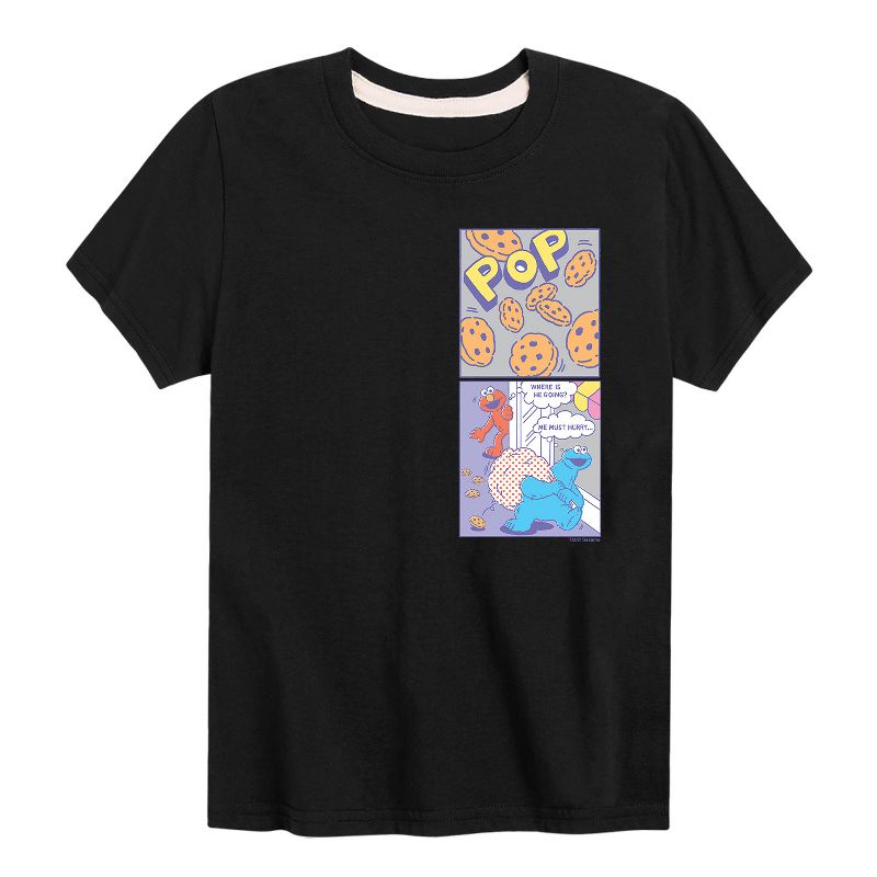 Boys' - Sesame Street - Comic Scene - Kids Lc Oversized Infant Short Sleeve Graphic T-Shirt Short Sleeve Graphic T-Shirt