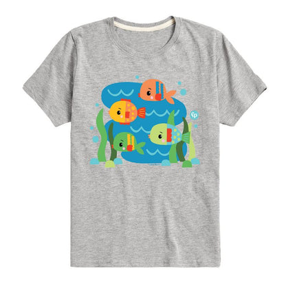 تي شيرت فيشر برايس للأولاد بأكمام قصيرة ورسومات جرافيكية