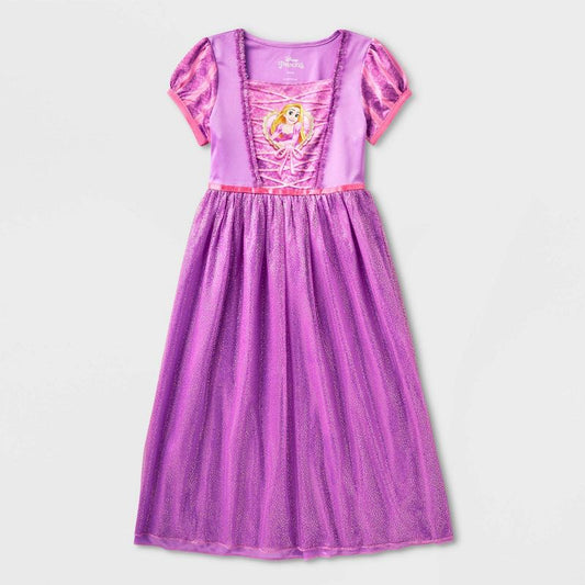 Girls' Disney Princess Rapunzel Dress-up NightGown - Purple