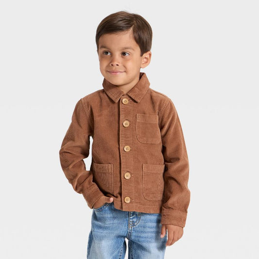 جاكيت من قماش مخملي للأولاد الصغار من OshKosh B'gosh - بني