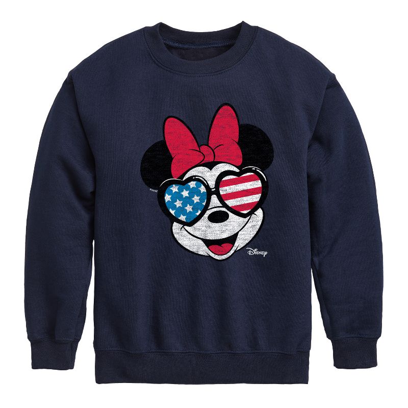 Boys' - Disney - Americana Graphic Long Sleeve Fleece Sweatshirt