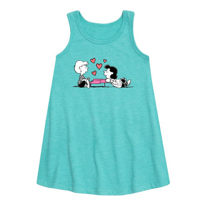 فستان بناتي - بيناتس - لوسي وشرودر هارت ثيتس جرافيكي بدون أكمام