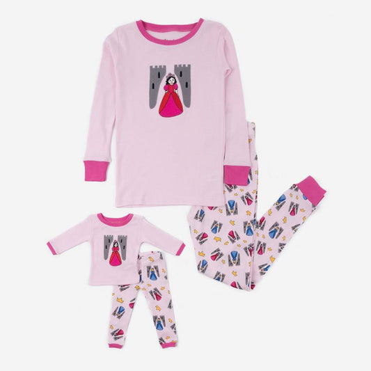 Leveret Girl and Doll Matching Cotton Pajamas - Classic Prints (Part 2)