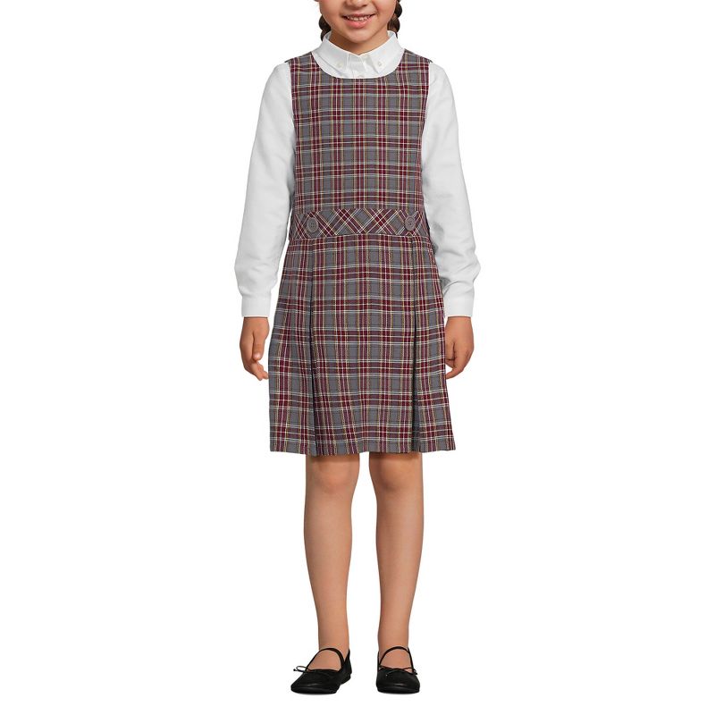 Lands' End Kids Uniform Plaid Jumper