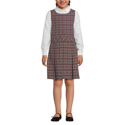 Lands' End Kids Uniform Plaid Jumper