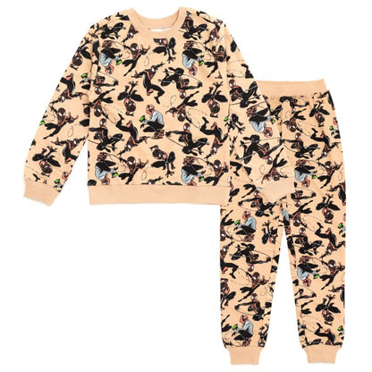 Marvel Spider-Man French Terry Sweatshirt and Jogger Pants Set Toddler to Big Kid