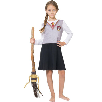 Intimo Harry Potter Hermione Gryffindor Uniform Girl's L/S Nightgown Multicolored