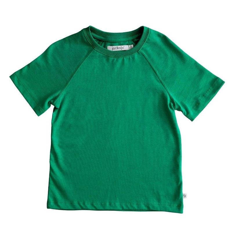 Kids' Organic Raglan T-shirt Parakeet -  Jackalo