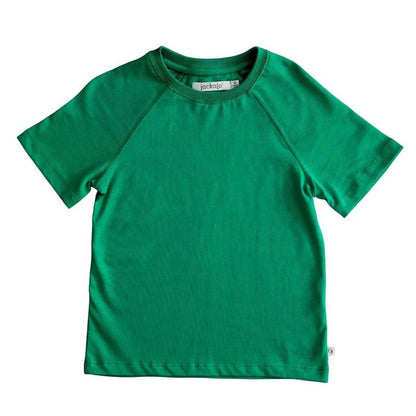 Kids' Organic Raglan T-shirt Parakeet -  Jackalo