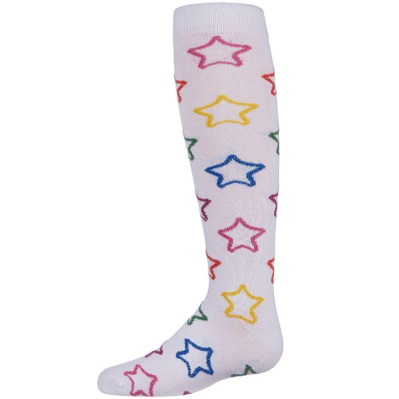 Memoi Girls' Star Shine Knee-High Socks