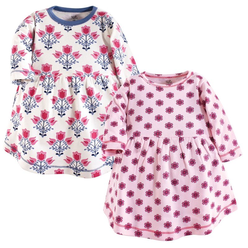 Luvable Friends Touched by Nature Long-Sleeve Dresses 2pk