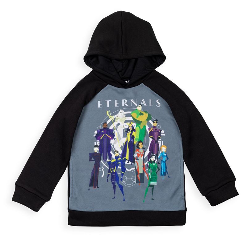 هودي من الصوف من مارفل شانغ تشي وأسطورة الحلقات العشر باللون الأسود