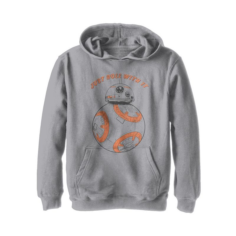 Boy's Star Wars The Last Jedi BB-8 Roll With It Pull Over Hoodie