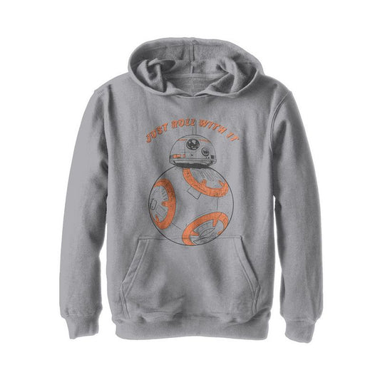 Boy's Star Wars The Last Jedi BB-8 Roll With It Pull Over Hoodie
