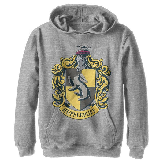 Boy's Harry Potter Hufflepuff Gold Crest Pull Over Hoodie