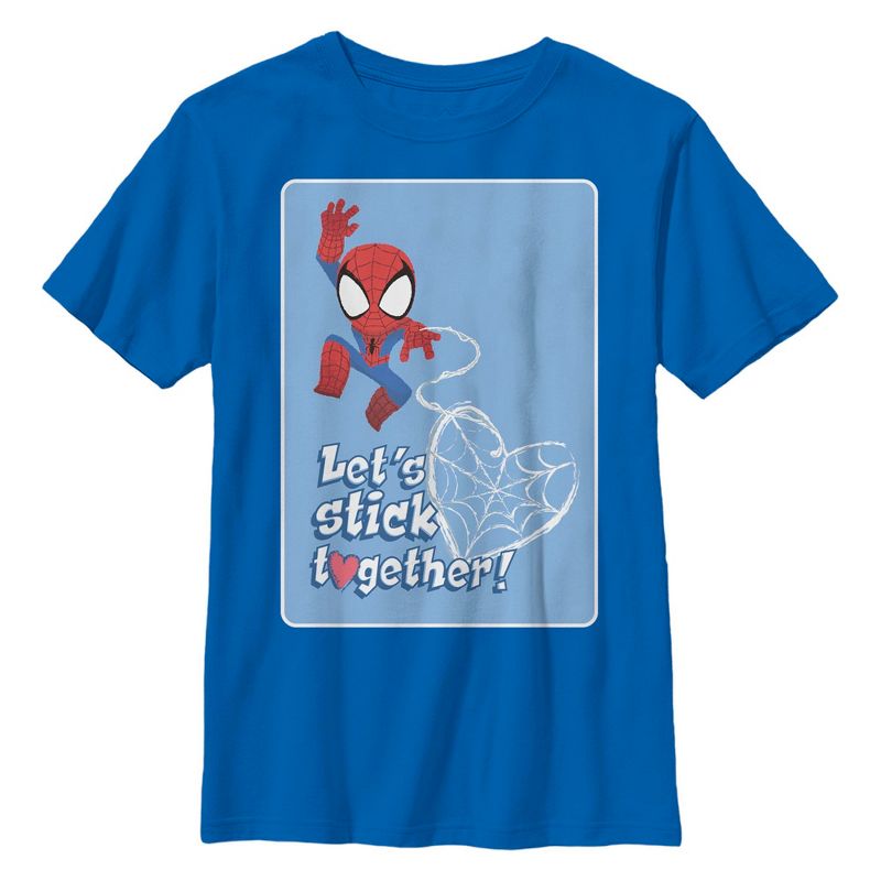 Boy's Marvel: Spider-Man Stick Together Spidey T-Shirt