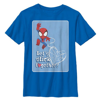 Boy's Marvel: Spider-Man Stick Together Spidey T-Shirt