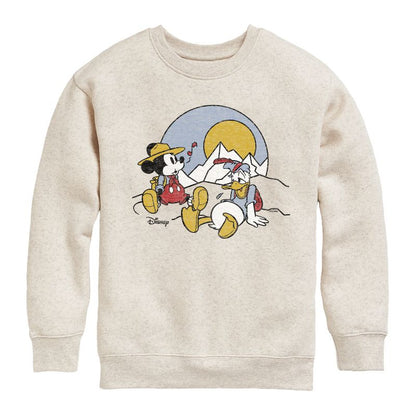 Boys' - Disney - Mickey & Friends Graphic Long Sleeve Fleece Sweatshirt