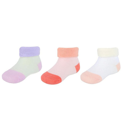 CTM Infant's Soft & Fancy Solid and Patterned Socks (3 Pack)