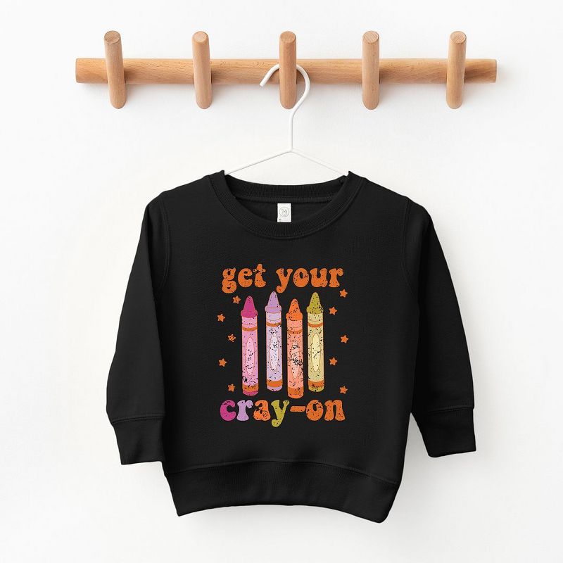 The Juniper Shop Get Your Cray-On Toddler Graphic Sweatshirt