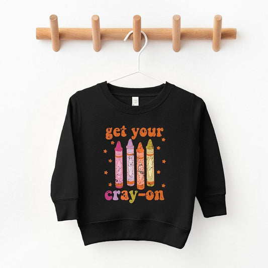 The Juniper Shop Get Your Cray-On Toddler Graphic Sweatshirt