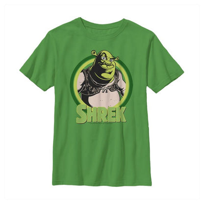 Boy's Shrek Vest Retro Circle T-Shirt