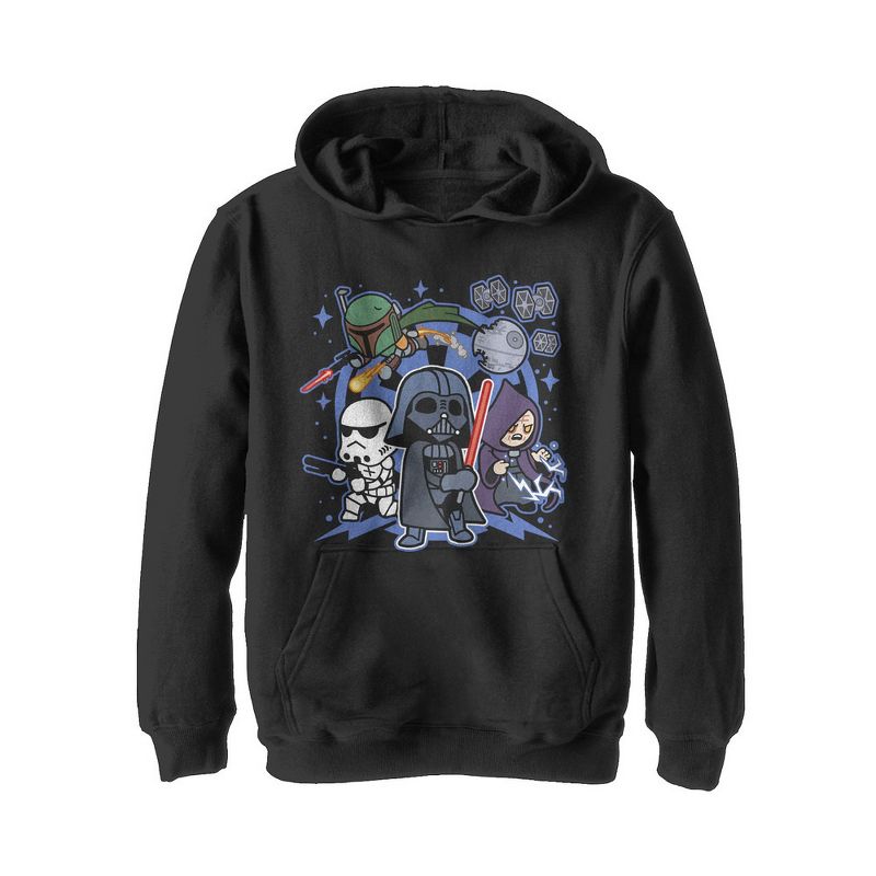 Boy's Star Wars Empire Cartoon Characters Pull Over Hoodie