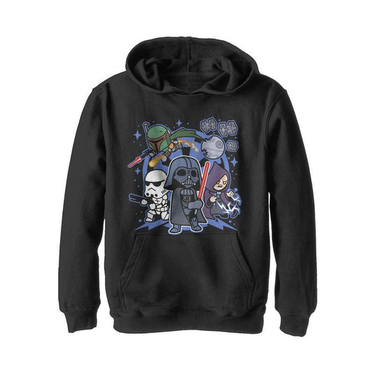 Boy's Star Wars Empire Cartoon Characters Pull Over Hoodie