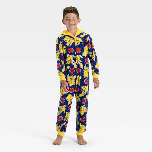 Boys' Pikachu Union Suit - Navy Blue