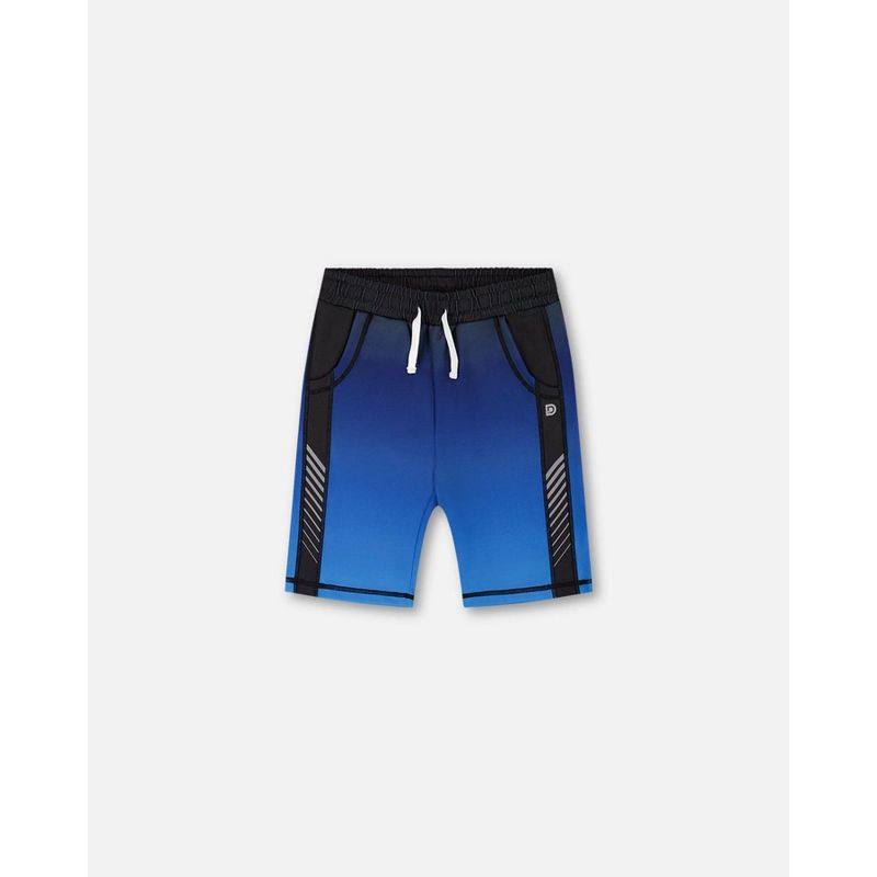 Deux par Deux Boy Athletic Shorts Blue and Black