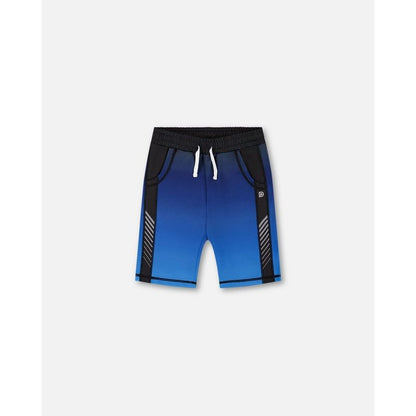 Deux par Deux Boy Athletic Shorts Blue and Black