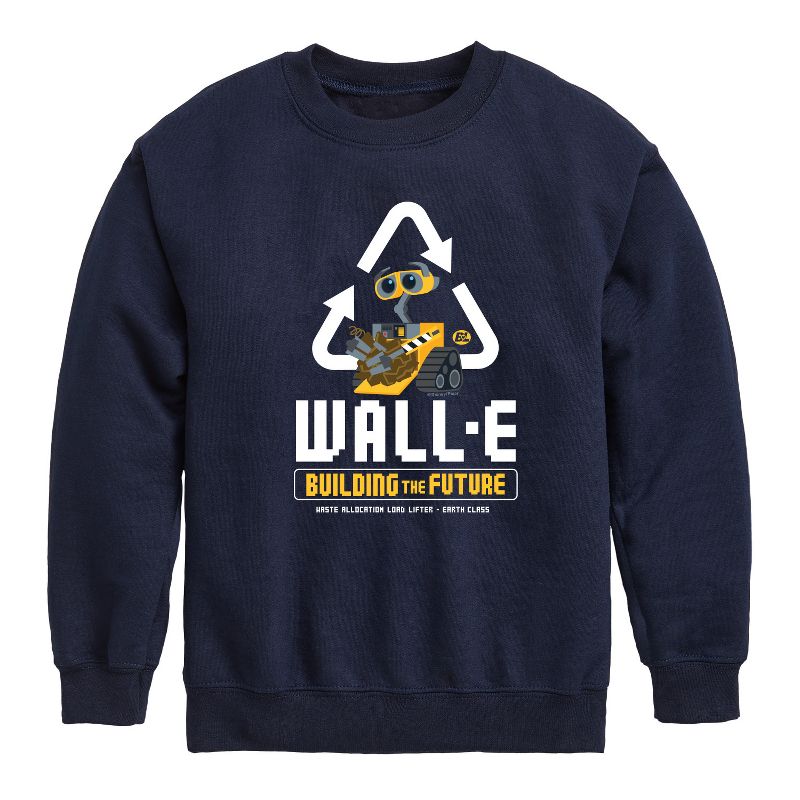 Boys' - Disney - Building Future Recycle Graphic Long Sleeve Fleece Sweatshirt