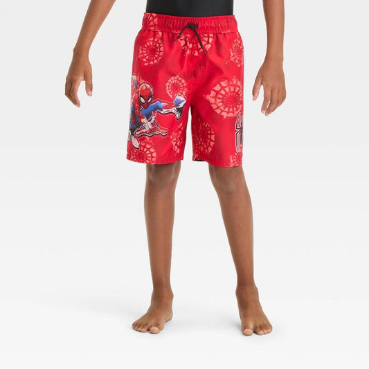 Boys' Spider-Man Swim Shorts - Red