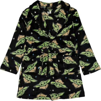 STAR WARS The Mandalorian Little/Big Boys' Yoda Plush Fleece Robes