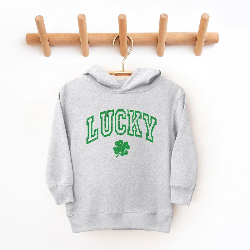 The Juniper Shop Lucky Clover Distressed Toddler Graphic Hoodie