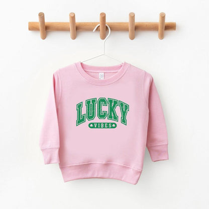 The Juniper Shop Lucky Vibes Distressed Youth Ultra-Soft Graphic Sweatshirt