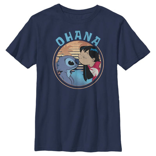 Boy's Lilo & Stitch Ohana and a Kiss T-Shirt