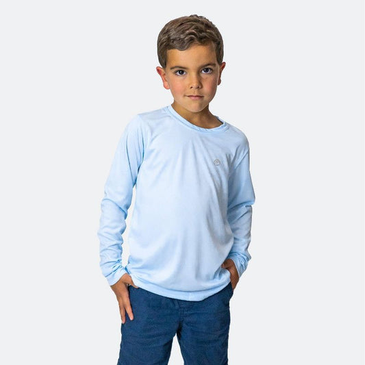 قميص سباحة Vapor Apparel Youth UPF 50+ للحماية من أشعة الشمس فوق البنفسجية بأكمام طويلة وواقي من الطفح الجلدي