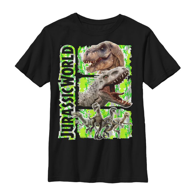 Boy's Jurassic World Dinosaur Panels T-Shirt