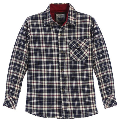 Gioberti Boy's Single Pocket Flannel Shirt with Corduroy Contrast (Part 2)