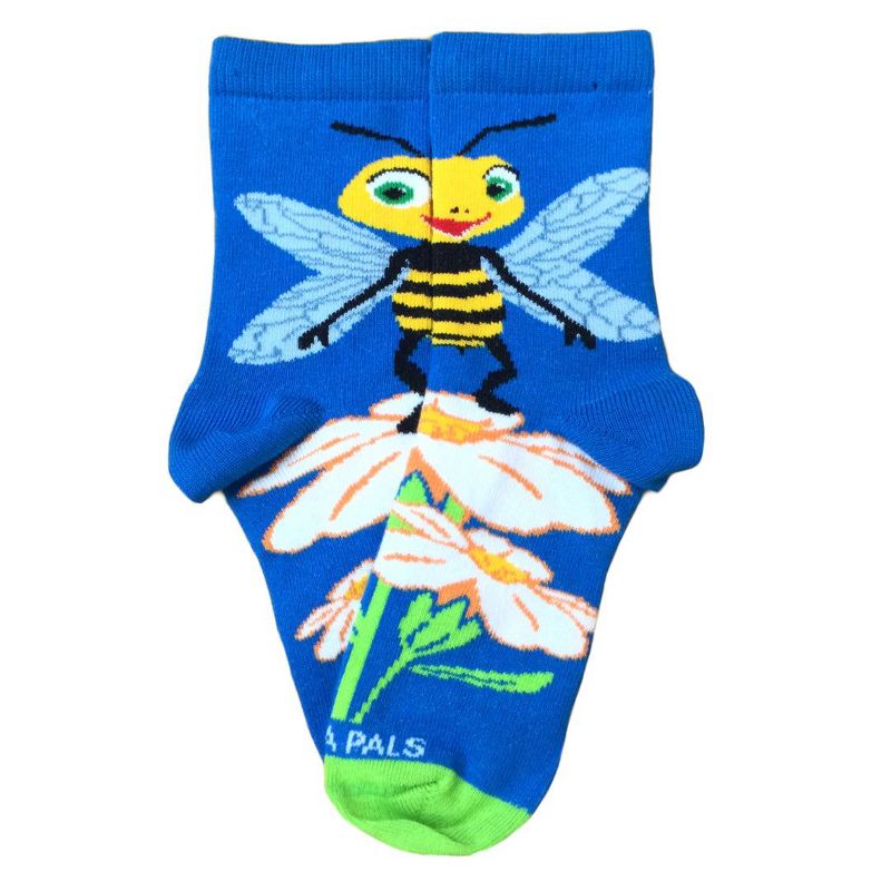 Bees Loving Flower Socks from the Sock Panda (Ages 3-7)