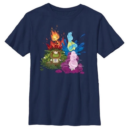 تي شيرت للأولاد من Elemental Four Element Friends