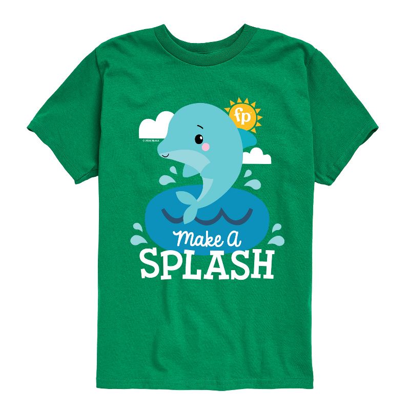 تي شيرت جرافيكي بأكمام قصيرة للأولاد من فيشر برايس - Make A Splash