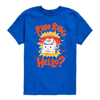 تي شيرت جرافيكي بأكمام قصيرة من فيشر برايس للأولاد - رينغ رينج هالو