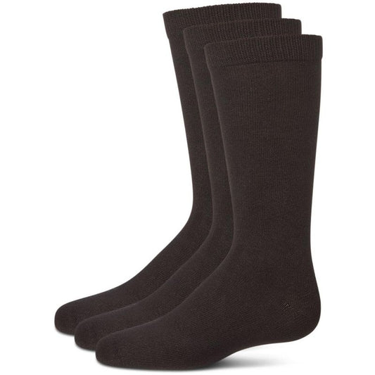 Memoi Boys' 3 Pair Pack Flat Crew Socks