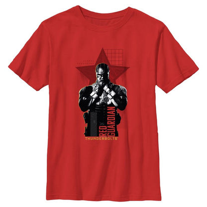 تي شيرت Marvel: Thunderbolts Red Guardian Star للأولاد